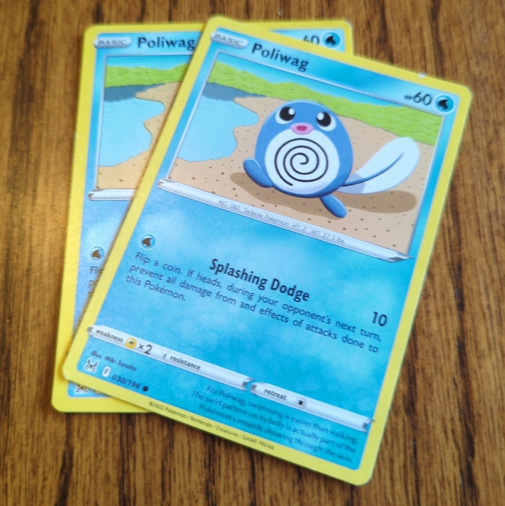 Blue Poliwag Trading Card